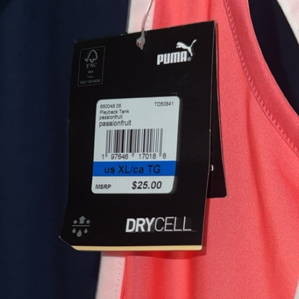Puma Playback Tank, Passionfruit Color - Picture 6 of 7